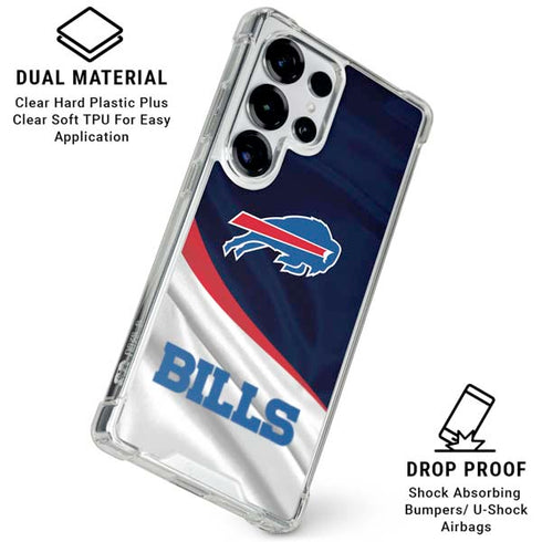 NFL Buffalo Bills Galaxy S25 Ultra Clear Case